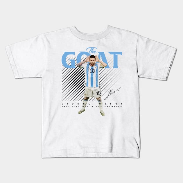 Messi Kids T-Shirt by Juantamad